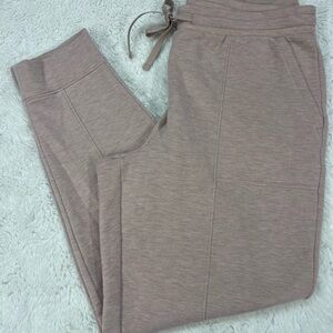Haven Well Within Organic Cotton Waffle Joggers Pull On Size Medium Beige #449